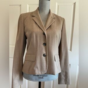Ralph Lauren Taupe Single-Breasted Blazer